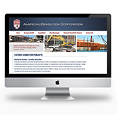 American Demolition Corporation Website Design